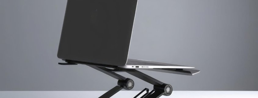 postolje za laptop sa laptopom